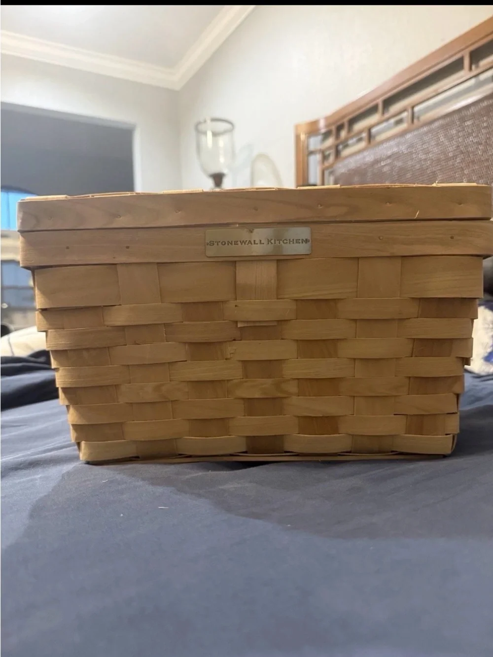 Natural Woven Storage Basket - Light Tan